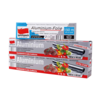 Alufolie - Rollen im Spender mit Abreiss-Schiene