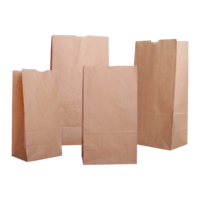 Blockbodenbeutel Lunchtüte braun