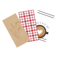 Zelltuch-Servietten mit Motiv - 40x40 cm, 1/8 Falz