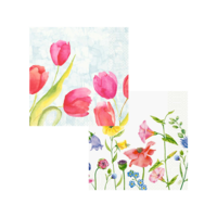 Zelltuch-Serv. mit Motiv - 40x40cm - Frühling