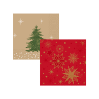 Duni Zelltuch-Servietten - 24x24 cm - Weihnachten