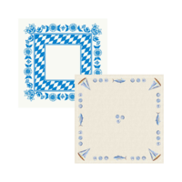 Dunicel-Mitteldecken - 84 x 84 cm - Motive Gastropackung