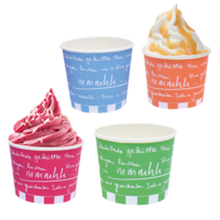 Eisbecher aus Hartpapier "mmmhh..."