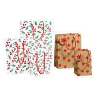 Exklusiv Geschenk-Tragetaschen beflockt - Weihnachten
