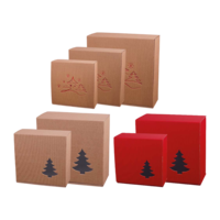 Feinkostkartons offene Welle - Weihnachten