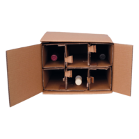 Flaschen-Versandsystem stehend mit Automatikgefache