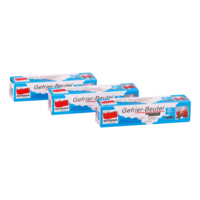 Gefrierbeutel mit Beschriftungsfeld transparent