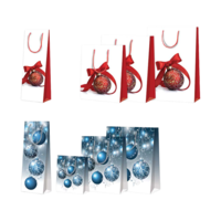 Geschenk-Tragetaschen glänzend Weihnachten