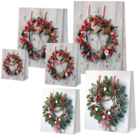 Geschenk-Tragetaschen Kranz - Weihnachten
