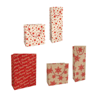 Geschenk-Tragetaschen mit Baumwollkordel - Weihnachten