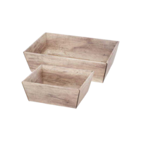 Geschenkkörbe und Präsentsteigen - Holzoptik Wood