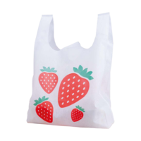 Hemdchentragetaschen Vlies mit Erdbeermotiv