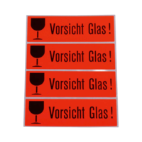 Warnetiketten aus Papier