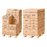 KLT Behälter aus Wellpappe mit separatem Deckel