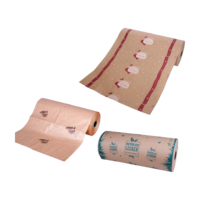 Kucheneinschlagpapiere braun mit Neutralmotiven - Rollen