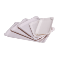 Kuchenteller - Pappteller aus Frischfaser rechteckig