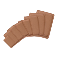 Kuchenteller - Pappteller braun rechteckig mit Fettbarriere