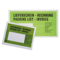 Lieferscheintaschen mit Druck aus Papier