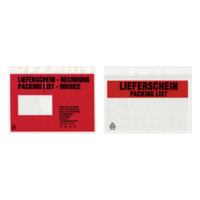 Lieferscheintaschen mit Druck