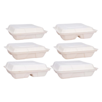 Menüboxen aus Holzfaser rechteckig