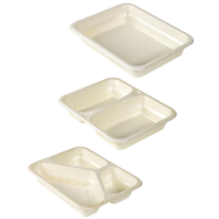 Menüschalen aus Holzfaser für Siegelmaschinen