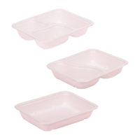 Menüschalen aus Zuckerrohr für Siegelmaschinen