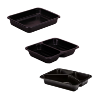 Menüschalen Standard schwarz für Siegelmaschinen