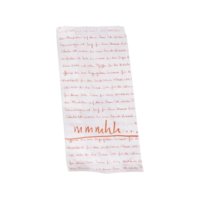 Metzgerfaltenbeutel weiss "mmmhh..."