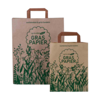 Papier-Tragetaschen aus Graspapier