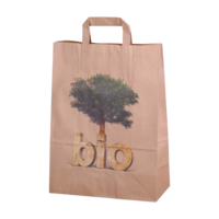 Papier-Tragetaschen Biobaum braun