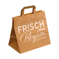 Papiertragetasche Frisch aus der Region nassfest