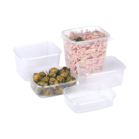 Rechteckbecher geriffelt