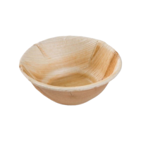 Runde Schalen aus Palmblatt