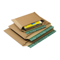Versandtaschen ECO quer aus stabiler Wellpappe braun