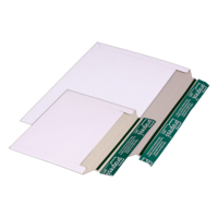 Versandtaschen quer aus leichter Vollpappe weiß