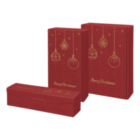 Weinkartons Goldkugeln Weihnachten