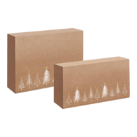 Weinkartons quer Modern Christmas - Weihnachten