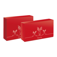 Weinkartons rot quer Rentier - Weihnachten