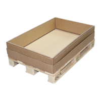 Wellpapp-Aufsatzrahmen für Paletten mit Euromaß