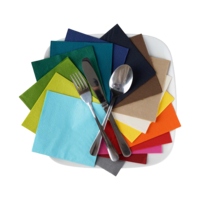 Duni Zelltuch-Servietten farbig - 24 x 24 cm