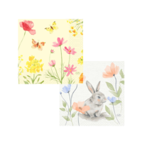 Zelltuch-Serv. mit Motiv - 33x33cm - Frühling